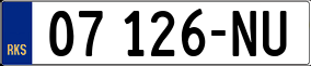 Trailer License Plate